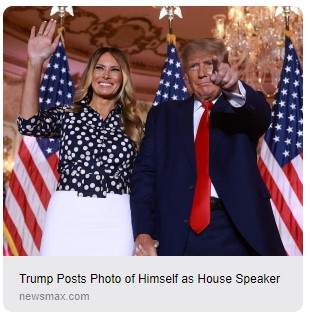 TrumpPostsPhotoOfHimselfAsHouseSpeakerScreenshot 2023-01-06 033755MHProNews