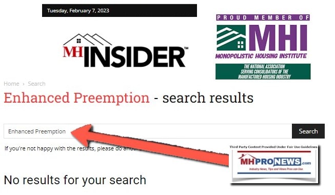 EnhancedPreemptionMHInsider-LOGO-ManufacturedHousingInstituteLOGO-MHI-logo-2.7.2023FactCheckAnalysisByManufacturedHomeProNewsMHProNews