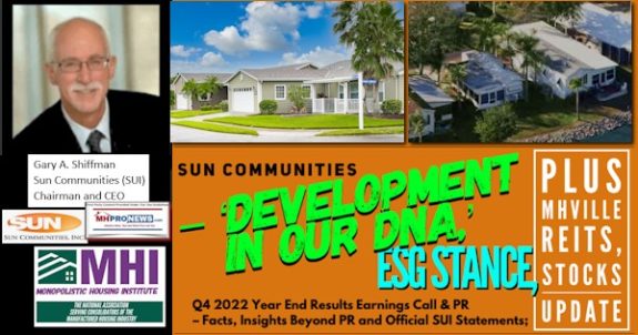 GaryAShiffmanPicSunCommunitiesMHIlogosDevelopmentInOurDNA-ESGstanceQ4-2022YearEndResultsEarningsCallPR–FactsInsightsBeyondPR-OfficialSUIstatementsPlusMHVilleREITsStocksUpdateMHProNews