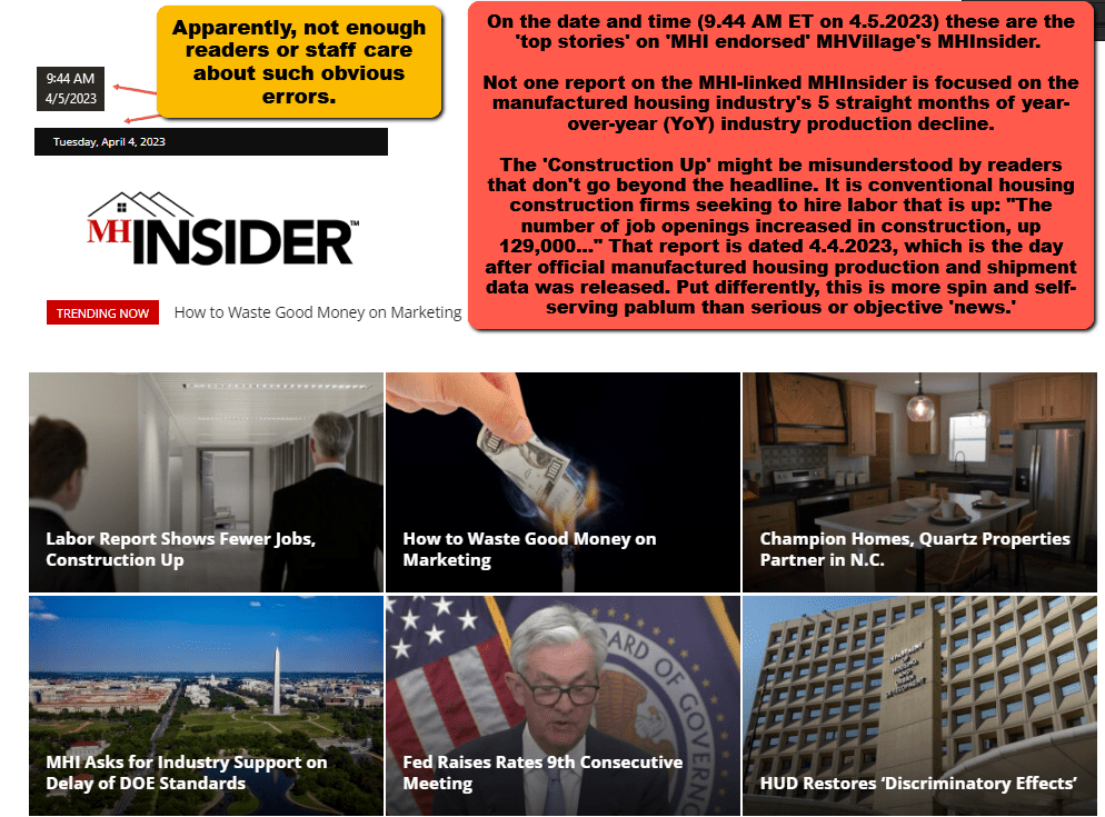 MHVillageMHinsiderHomePageOn4.5.2023-ManufacturedHomeProNewsFactCheckScreenCapture