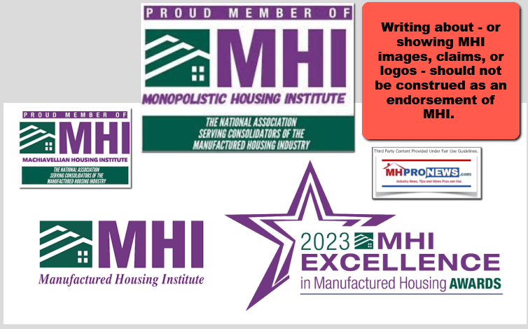 ManufacturedHousingInstitute-Logo-ExcelenceInManufacturedHousingAwards2023-MHProNewsSatireParody