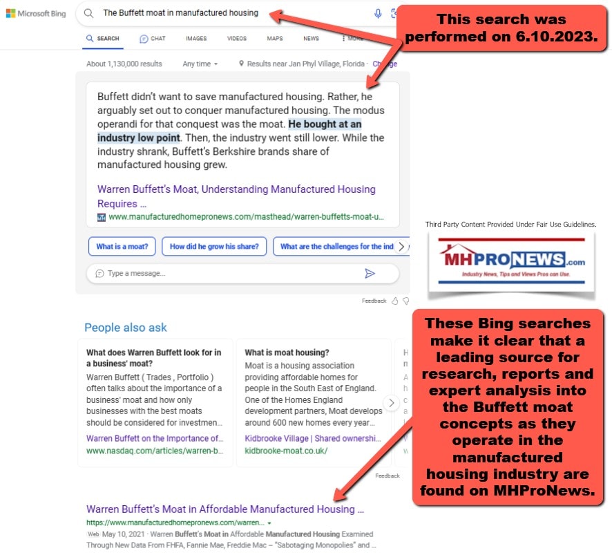 TheBuffettMoatInManufacturedHousing2023-06-10_11-49-12BingSearchMHProNewsManufacturedHomeProNews