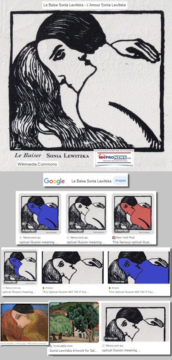 Le Baise Sonia Lewitska - L'Amour Sonia Lewitska Collage Google-MHProNews