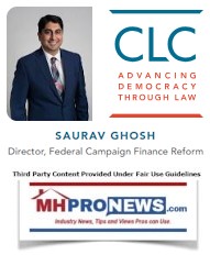 SauravGhoshJ.D.CampaignLegalCenter-CLCdirectorCampaignFinanceReformPhotoLogoMHProNews