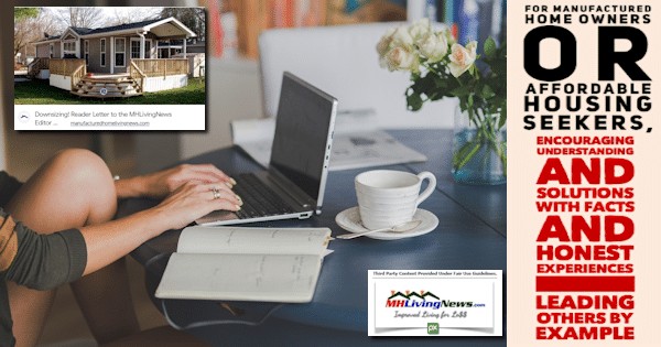 For Manufactured Home Owners or Affordable Housing Seekers, Encouraging Understanding and Solutions with Facts and Honest Experiences – Leading Others by Example