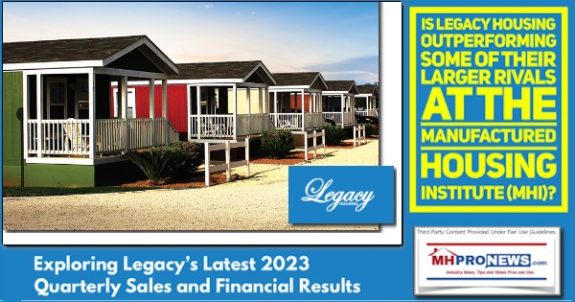 IsLegacyHousingOutperformingSomeOfTheirLargerRivalsAtTheManufacturedHousingInstituteMHI-ExploringLegacysLatest20233rdQuarterManufacturedHomeSalesFinancialResultsMHProNews