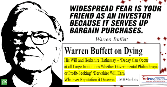 WarrenBuffettDyingWillBerkshireFearInvestingQuoteDecayCanOccurAtLargeInstitutionsWhetherGovernmentalPhilanthropicProfitSeekingBerkshireWillEarnWhateverReputationItDeservesMHProNews