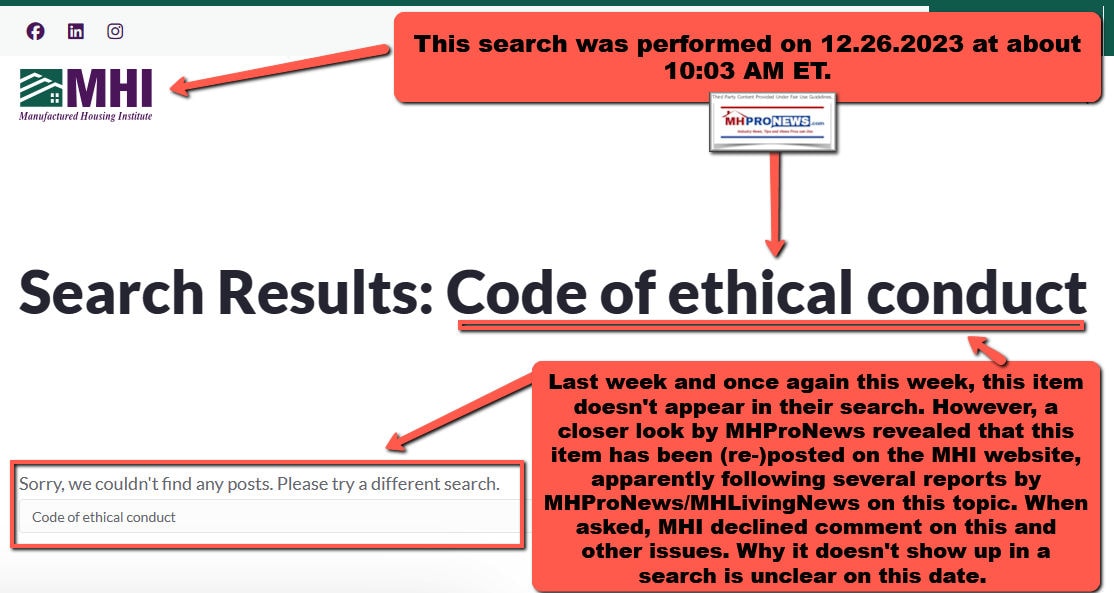 CodeOfEthicalConductSearch-ManufacturedHomeProNews-12.26.2023-MHProNews