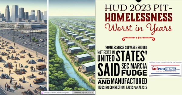 HUD2023PIT–HomelessnessWorstInYears-'HomelessnessSolvableShouldNotExistInUnitedStates'SaidSecMarciaFudgeHomelessnessAndManufacturedHousingConnectionFactsAnalysisMHProNews