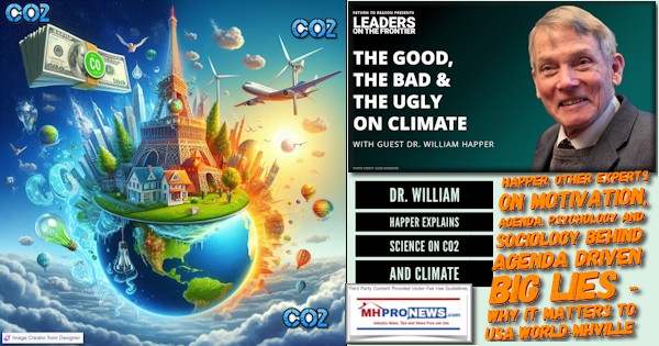 Dr. William Happer Explains Science on CO2 and Climate – Happer, Other Experts on Motivation, Agenda, Psychology and Sociology Behind Agenda Driven Big Lies – Why it Matters to USA-World-MHVille