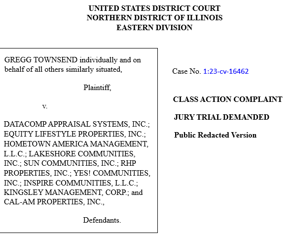 U.S.DistrictCourtN.DistrictOfIL-EasternDiv-GreggTownsendCaseNo1.23cv16462vs.DatacompELS-HometownAmericaLakeshoreComSunRHPYes!InspireKingsleyMgmtCalAmPropDefendantsMHProNews