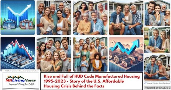 Rise and Fall of HUD Code Manufactured Housing 1995-2023 – Story of the U.S. Affordable Housing Crisis Behind the Facts