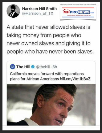 HarrisonHillSmithTweetXpostAStateThatNeverHadSlavesIsTaxingTakingMoneyFromPeopleWhoNeverOwnedSlavesGivingItToPeopleWhoNeverWhereSlavesMHProNews