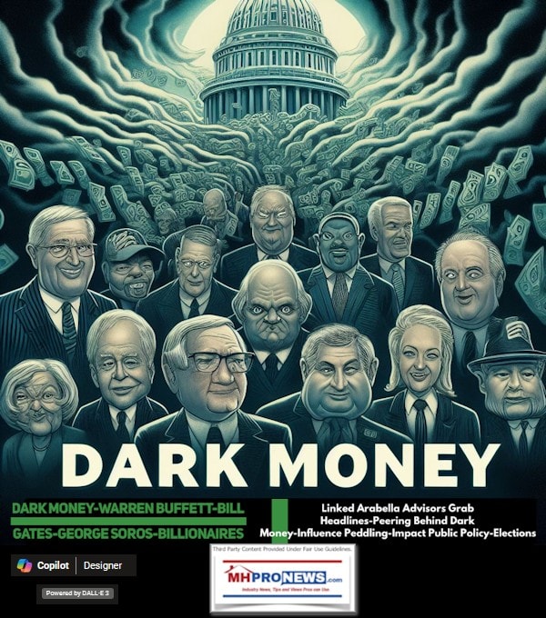 DARK-MONEY-WarrenBuffettBillGatesGeorgeSorosBillionairesLinkedArabellaAdvisorsGrabHeadlinesPeeringBehindDarkMoneyInfluencePeddlingImpactPublicPolicyElectionsPlusMHMarketsMHProNews