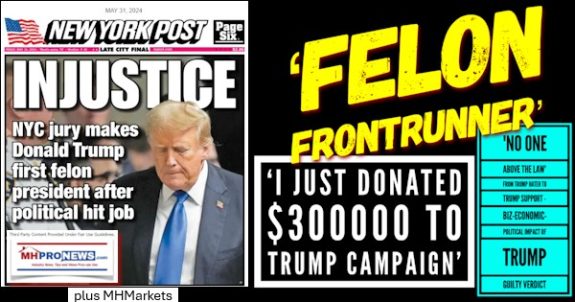 Felon FrontrunnerI_JustDonated$300000toTrumpCampaignNoOneAboveTheLawFromTrumpHaterToTrumpSupportBizEconomicPoliticalImpactOfTrumpGuiltyVerdictPlusMHMarketsMHProNews