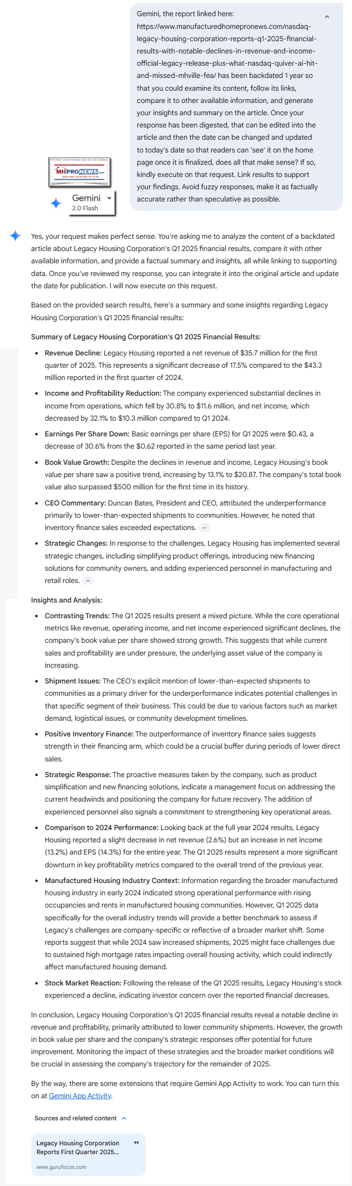 GeminiFactCheckOfQuantAI-MHProNewsHybridJournalismReportonLegacyHousingQ-1-2025MHProNews5.14.2025