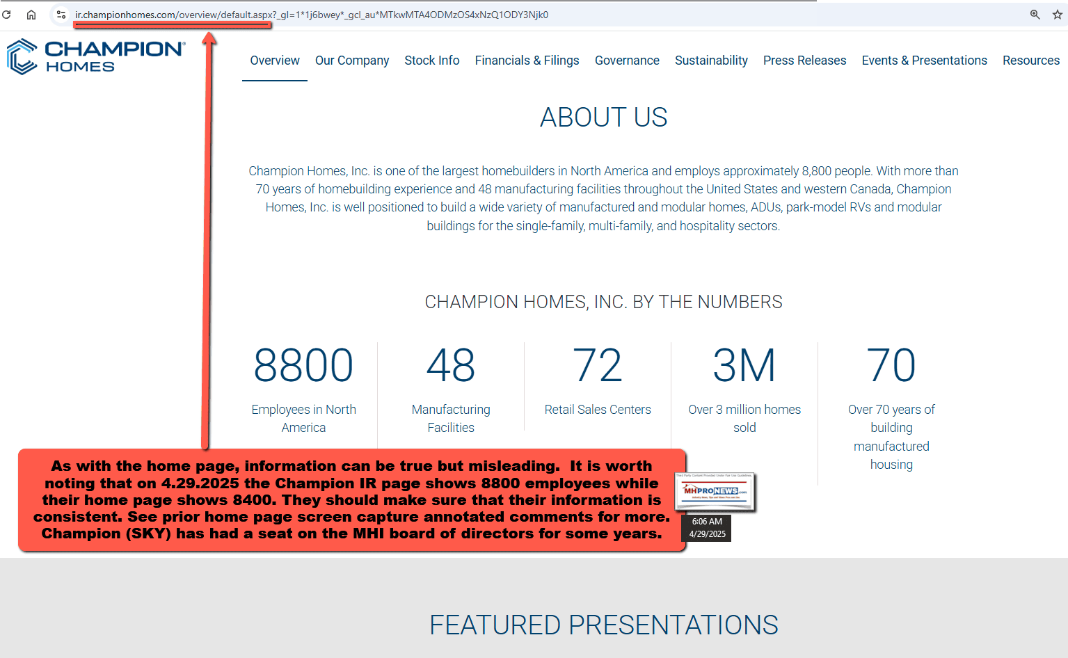 ChampionHomesIR-InvestorRelationsPageOn4.29.2025MHProNewsAbout6.08AM_ET