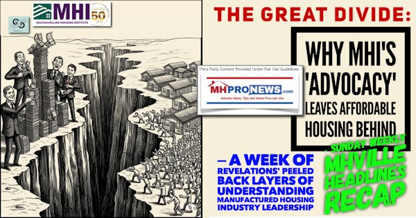 TheGreatDivideWhyMHIsAdvocacyLeavesAffordableHousingBehindA_WeekOfRevelationsPeeledBackLayersForUnderstandingManufacturedHousingIndustryLeadershipSundayWeeklyHeadlinesRecapMHProNews