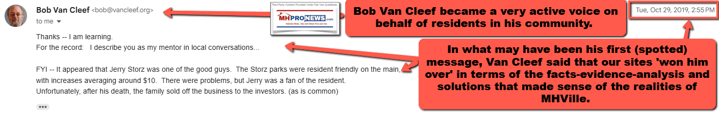 BobVanCleef-I'mLearningYouAreMyMentor-MHLivingNewsMHProNews-Email2019