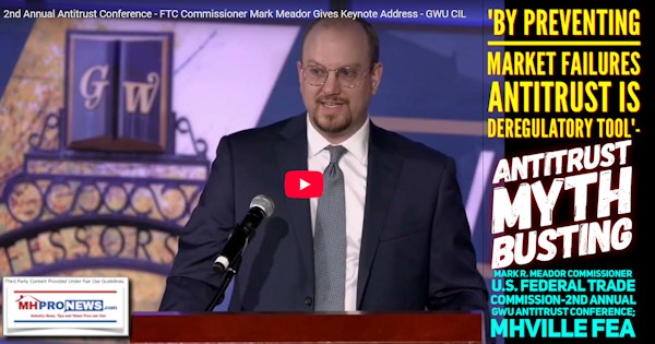 FTC-CommissionerMarkMeadorScreenShotGWU-KeynoteAddressAntitrustMythBusters