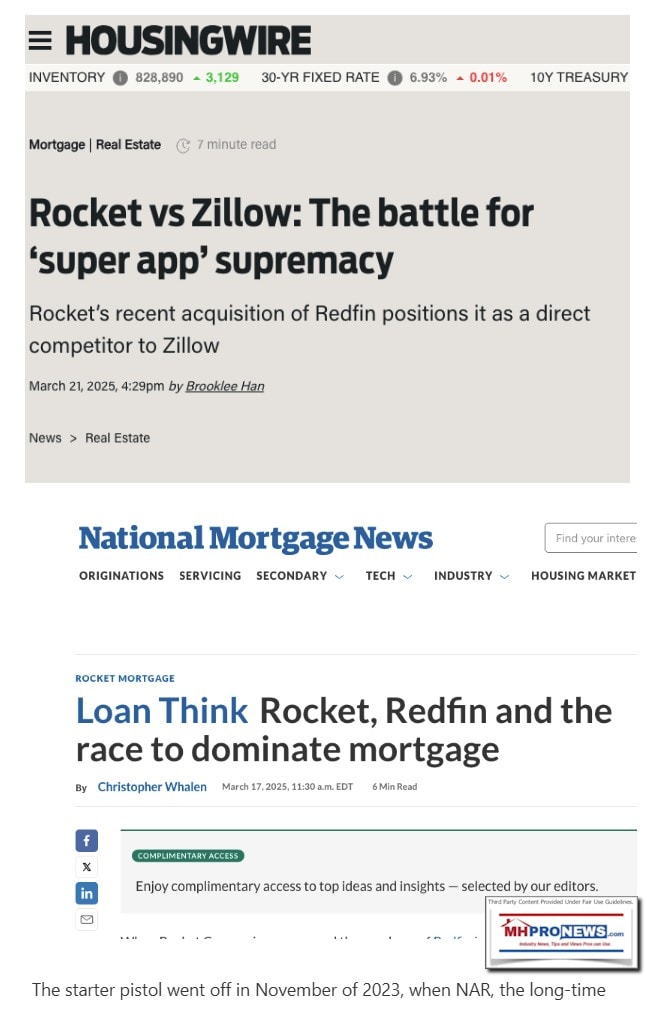 HousingWireNationalMortgageNewsOnRocketMortgageRocketVsZillowHeadlinesMattStollerBigNewsletterScreenCapture6.30,2025MHProNews