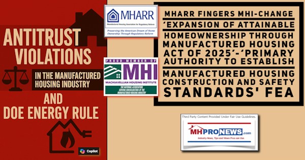 MHARR_Fingers_MHI-ChangeExpansionfAttainableHomeownershipThroughManufacturedHousingAct2025PrimaryAuthorityEstablishManufacturedHousingConstructionSafetyStandardsFEA-MHProNews