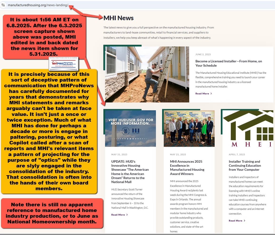 ManufacturedHousingInstituteNewsLandingPage6.8.2025-MHProNewsFactCheckOfIHS-InnovativeHousingShowcase