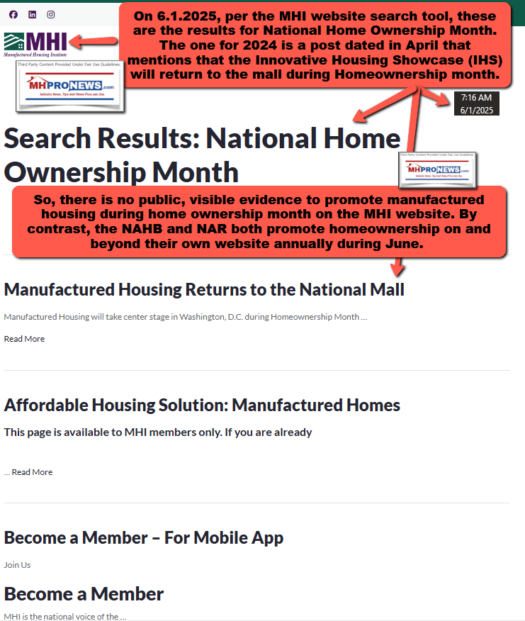 NationalHomeOwnershipMonthJune1-2025MHProNewsFactCheckOfManufacturedHousingInstituteWebsite