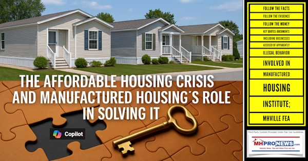 FollowTheFactsFollowTheEvidenceFollowTheMoneyKeyQuotesDocumentsIncludingBusinessesAccusedOfApparentlyIllegalBehaviorInvolvedInManufacturedHousingInstituteMHVilleFEA-MHProNews