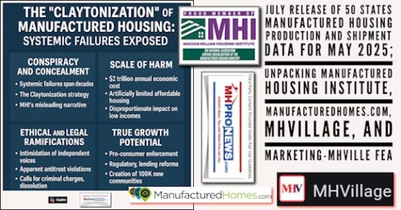 JulyReleaseOf50StatesManufacturedHousingProductionAndShipmentDataForMay2025UnpackingManufacturedHousingInstituteManufacturedHomes.comMHVillageMarketing-MHVilleFEA-MHProNews