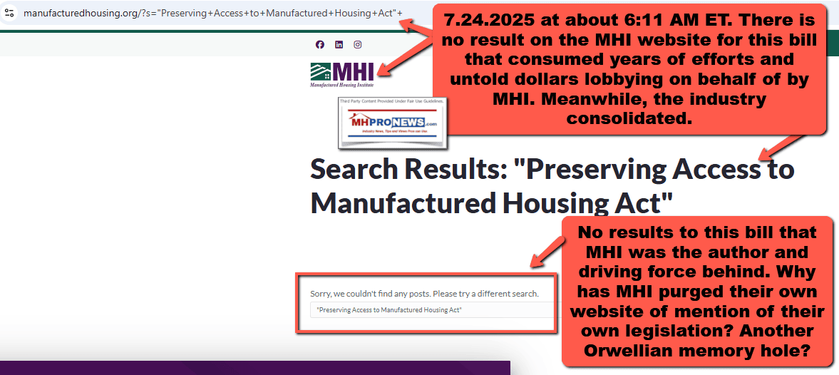 ManufacturedHousing.orgPreservingAccessToManufacturedHousingActMHProNews