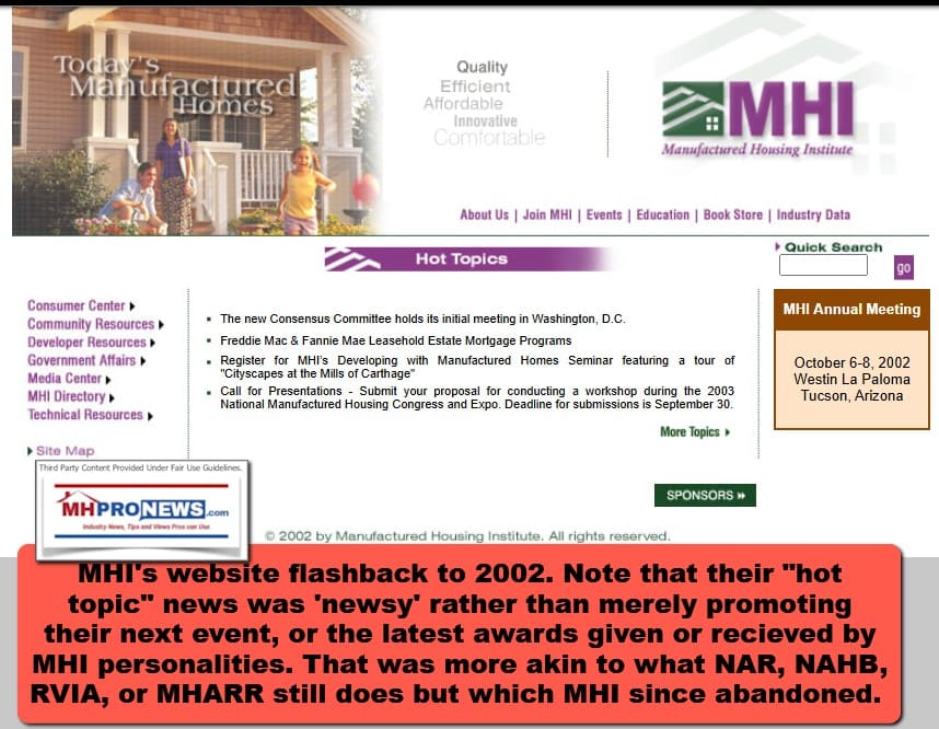 ManufacturedHousingInstituteWebsiteHomePage2002-MHProNewsFactCheck