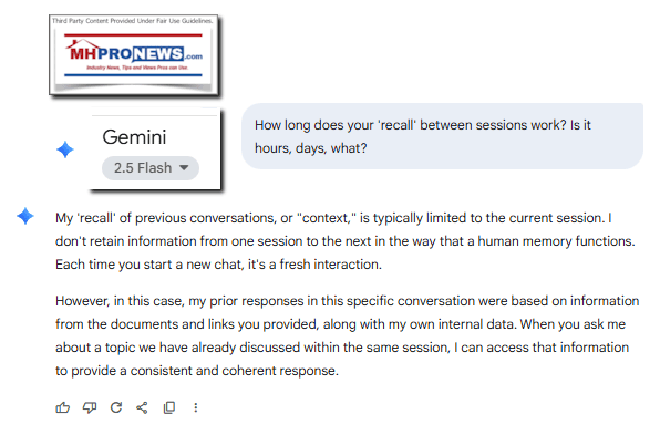 GeminiRecallsWithinAChatSessionButDoesNotRecallPriorChatSessionsUnlessPromotedWithEvidenceMHProNews8.11.2025