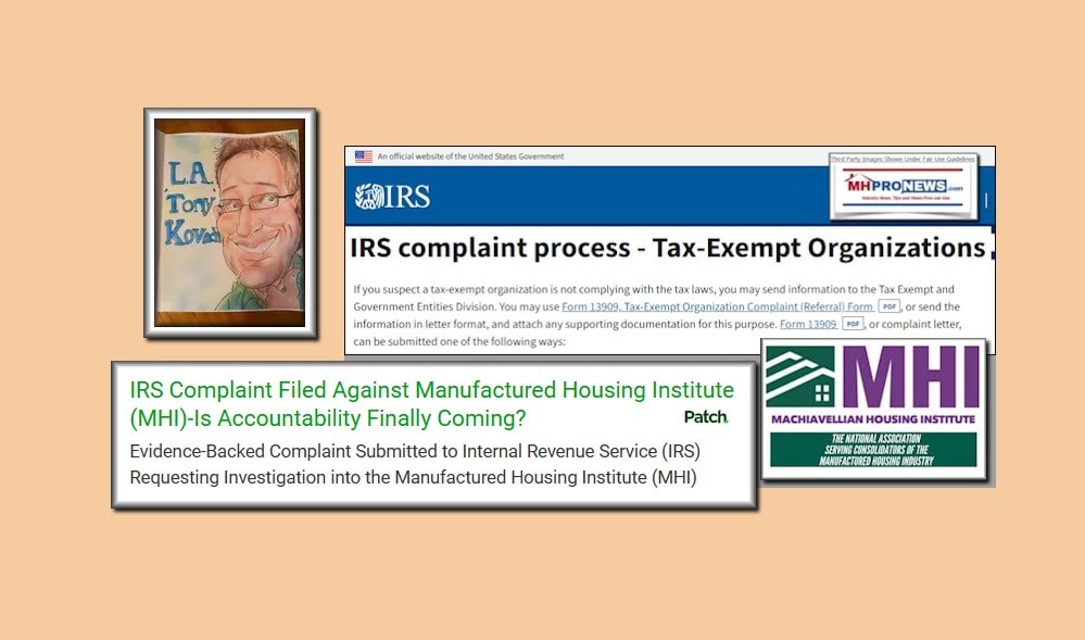 IRS_ComplaintFiledVsManufacturedHousingInstituteMHI-IsAccountabilityFinallyComing