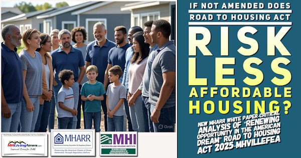 IfNotAmendedDoesROADtoHousingActRiskLessAffordableHousingNewMHARR_WhitePaperCriticalAnalysisRenewingOpportunityinAmericanDreamROADtoHousingAct 2025-MHVilleFEA-MHLivingNews