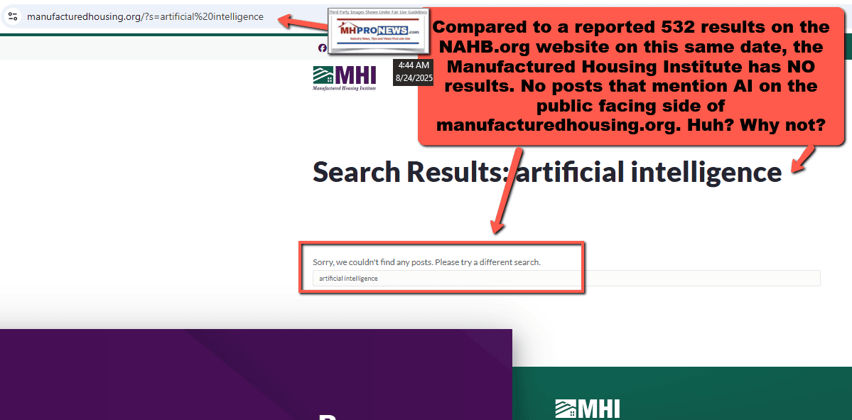 ManufacturedHousing.orgNOresultsForArtificialIntelligenceManufacturedHomeProNewsMHProNewsFactCheck