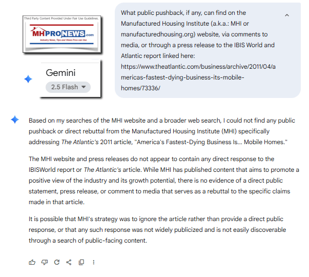 NoPublicPushbackToIBISworldandAtlanticArticlesbyManufacturedHousingInstituteSayingMobileHomesFastestDyingBusinessMHProNewsGemini