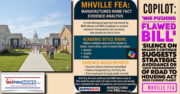 CopilotMHIpushingFlawedBillSilenceOnMHARR_CritiqueSuggestsStrategicAvoidanceTacitEndorsementROADtoHousingAct2025CurrentFlawsMHARRadvocacyUpdateMHVilleFEA-MHProNews