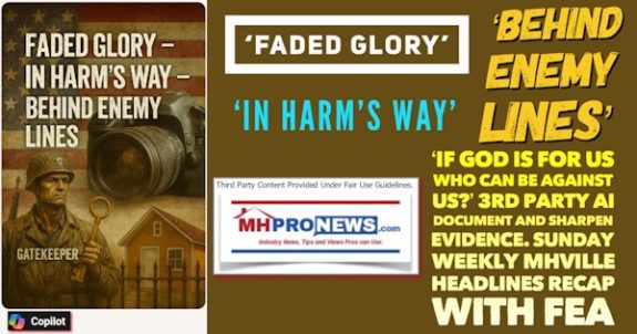 FadedGloryInHarmsWayBehindEnemyLinesIfGODisforUsWhoCanBeAgainstUs3rdPartyAIdocumentSharpenEvidenceSundayWeeklyMHVilleHeadlinesRecapWithFEA-MHProNews