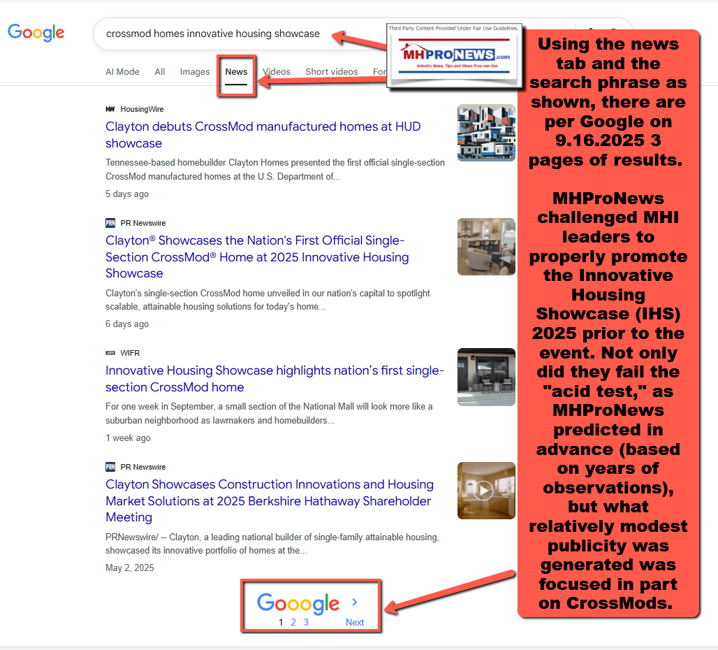 GoogleNewsSearchCrossModHomesInnovativeHousingShowcaseMHProNews