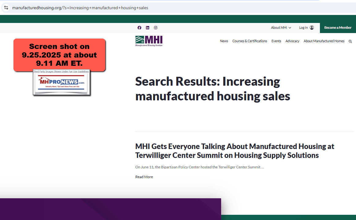 IncreasingManufacturedHousingSalesManufacturedHousingInstituteWebsiteMHProNews