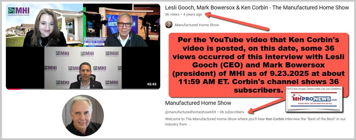LesliGoochKenCorbinMarkBowersoxManufacturedHousingShowManufacturedHousingInstituteMHProNewsFactCheck