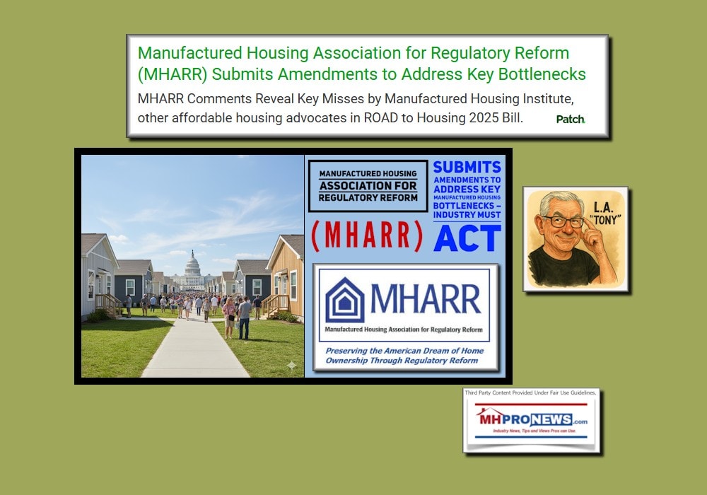 ManufacturedHousingAssocRegulatoryReformMHARR_AmendmentsAddressKeyBottlenecksCommentsRevealManufacturedHousingInstituteMissAffordableHousingROADtoHousing2025PatchKovachMHProNews