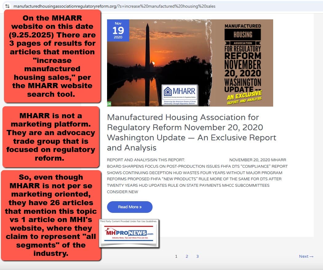ManufacturedHousingAssociationForRegulatoryReformMHARRwebsiteSearch26ResultsforIncreaseManufacturedHousingSalesMHProNews