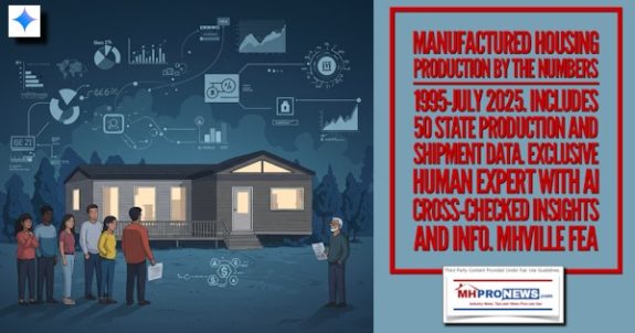 ManufacturedHousingProductionByTheNumbers1995-July2025Includes50StateProductionAndShipmentDataExclusiveHumanExpertWithAIcrossCheckedInsightsInfoMHVilleFEA-MHProNews