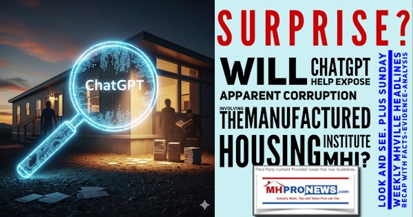 SurpriseWil ChatGPThelpExposeApparentCorruptionInvolvingTheManufacturedHousingInstituteMHI-LookSeePlusSundayWeeklyMHVilleHeadlinesRecapWithFactsEvidenceAnalysisMHProNews