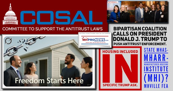 BipartisanCoalitionCallsPresidentDonaldJ.TrumpPushAntitrustEnforcementHousingIncludedInSpecificTrumpAskStateMHAs-MHARR-ManufacturedHousingInstituteMHI_MHVilleFEA-MHProNews