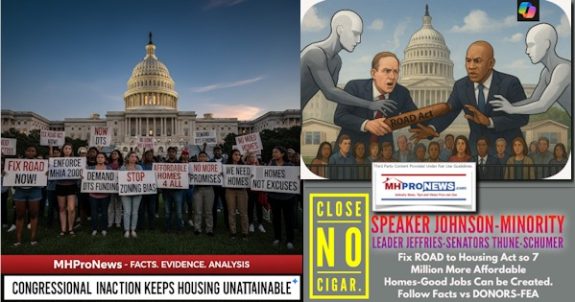 CloseNoCigarSpeakerJohnsonMinorityLeaderJeffriesSenatorsThuneSchumerFixROADtoHousingActso7MillionMoreAffordableHomesGoodJobsCanBeCreatedFollowFactsVsDONORS-FEA-MHProNews