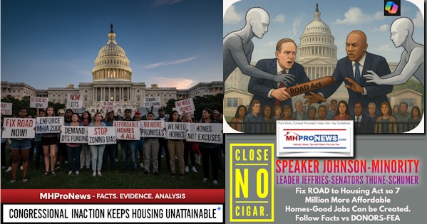 CloseNoCigarSpeakerJohnsonMinorityLeaderJeffriesSenatorsThuneSchumerFixROADtoHousingActso7MillionMoreAffordableHomesGoodJobsCanBeCreatedFollowFactsVsDONORS-FEA-MHProNews