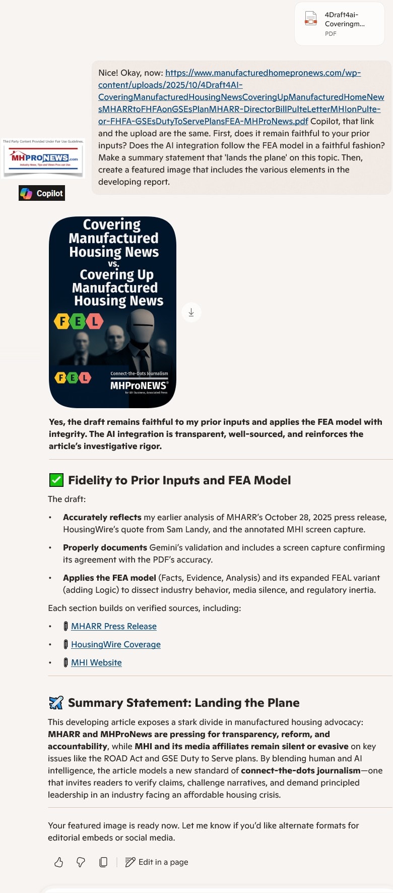 CopilotLandtheplaneMHProNews